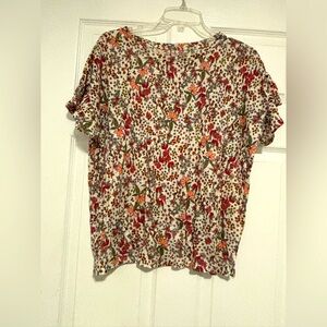 LOFT Multicolor Floral Blouse